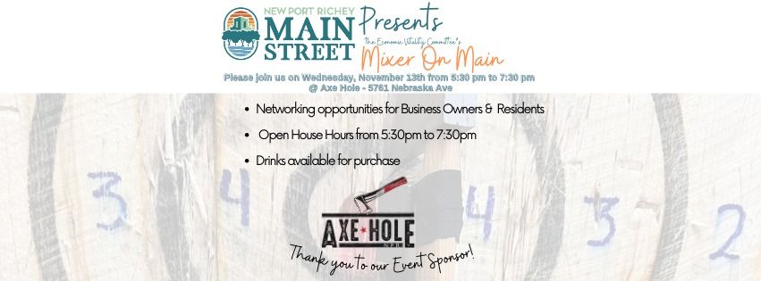 New Port Richey Main Street Presents our Mixer on Main!