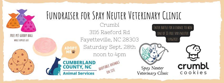 Fundraiser for Spay Neuter Vet at Crumbl Cookie