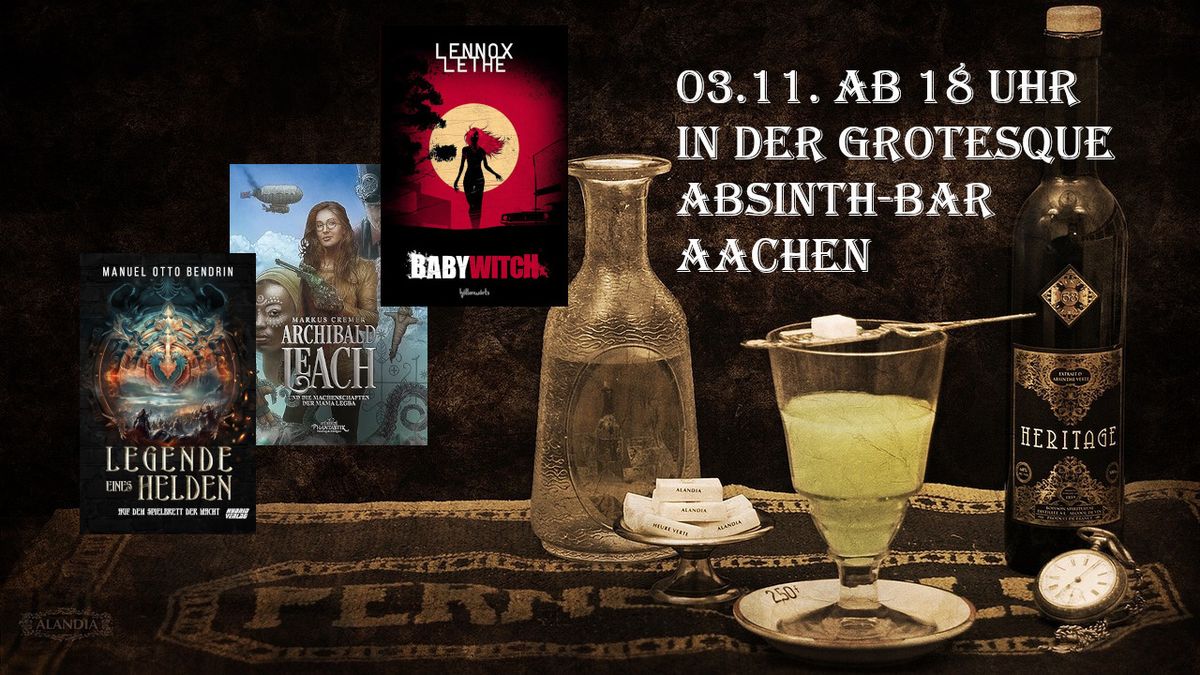 Phantastische Lesung in der Grotesque Absinth-Bar Aachen