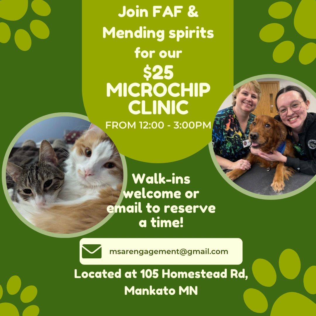 Microchip Clinic with Mending Spirits