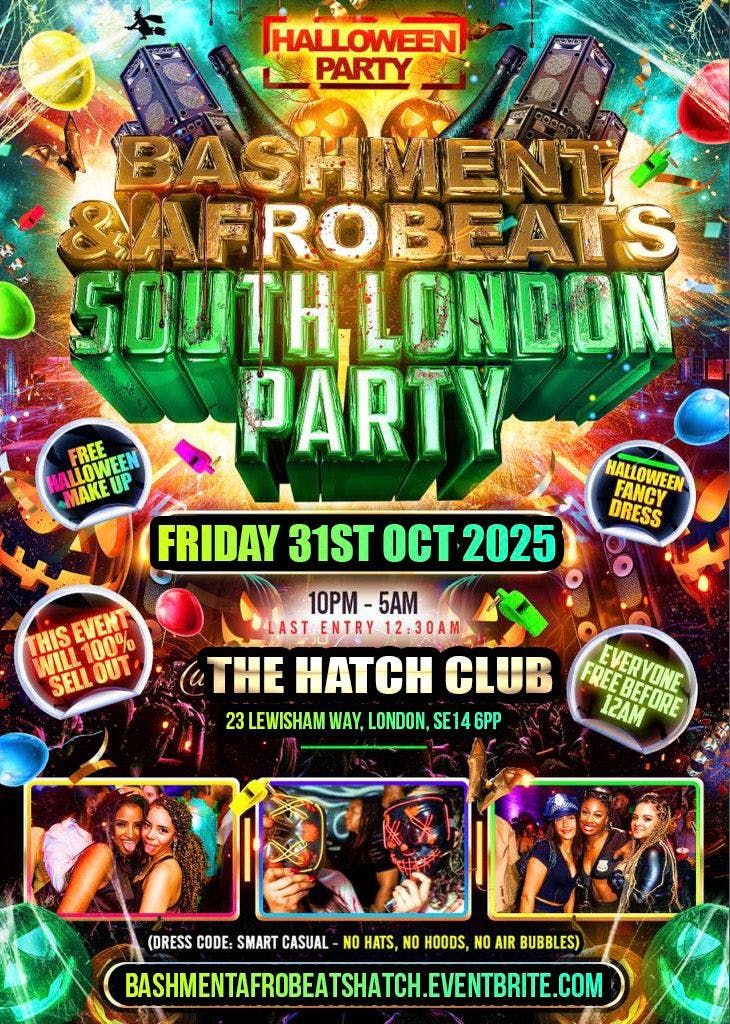 Bashment &amp; Afrobeats South London Party - Everyone Free Before 12AM