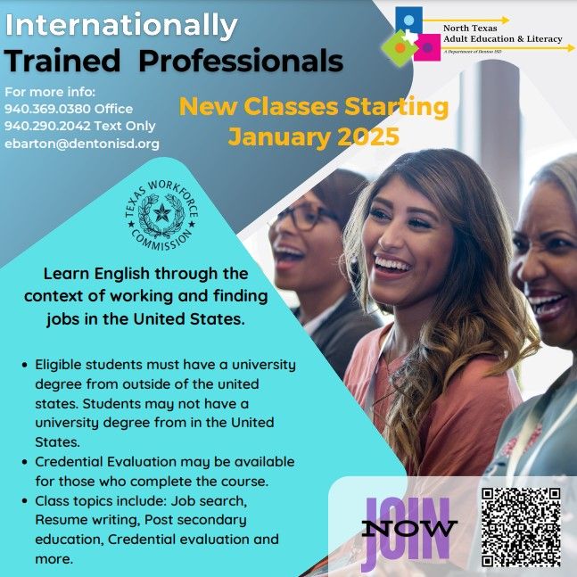 Internationally Trained Professionals Class