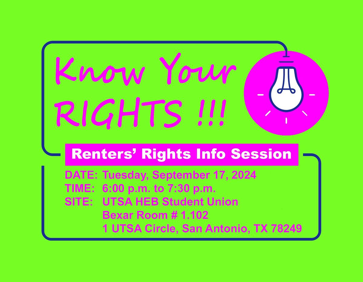 Renters' Rights & Responsibilities Informational Session #10