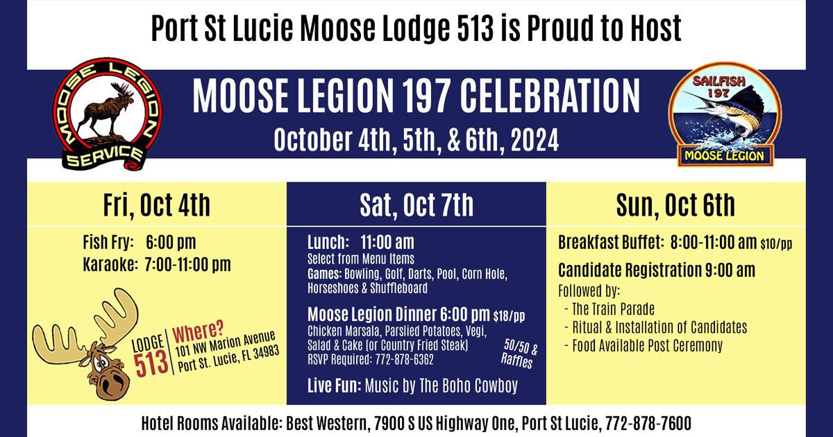 Moose Legion 197 Celebration