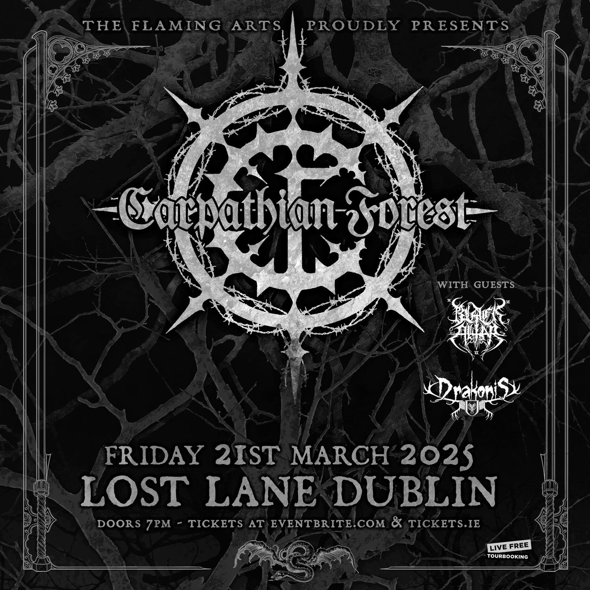 Carpathian Forest at Lost Lane Dublin 21\/3\/25 - Tickets on sale now*