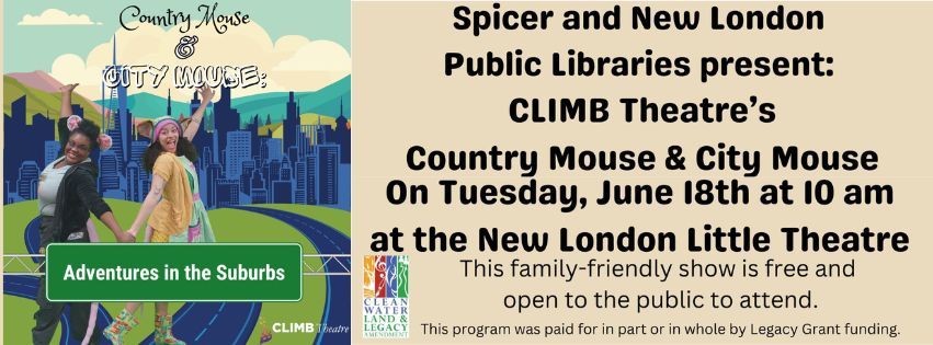 CLIMB Theatre's Country Mouse & City Mouse