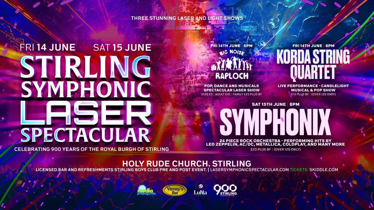 Stirling Laser Symphonic Spectacular ft Symphonix Rock Orchestra