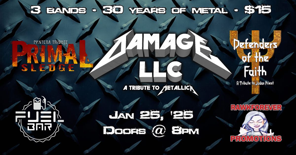 3 Bands - 30 Years of Metal - 1 Night only @ Fuel Bar!