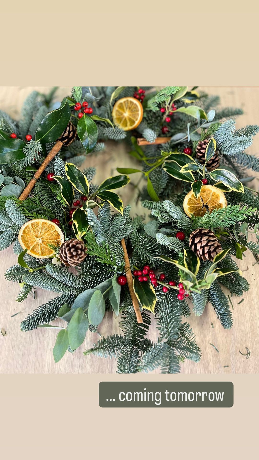 Christmas wreath workshop