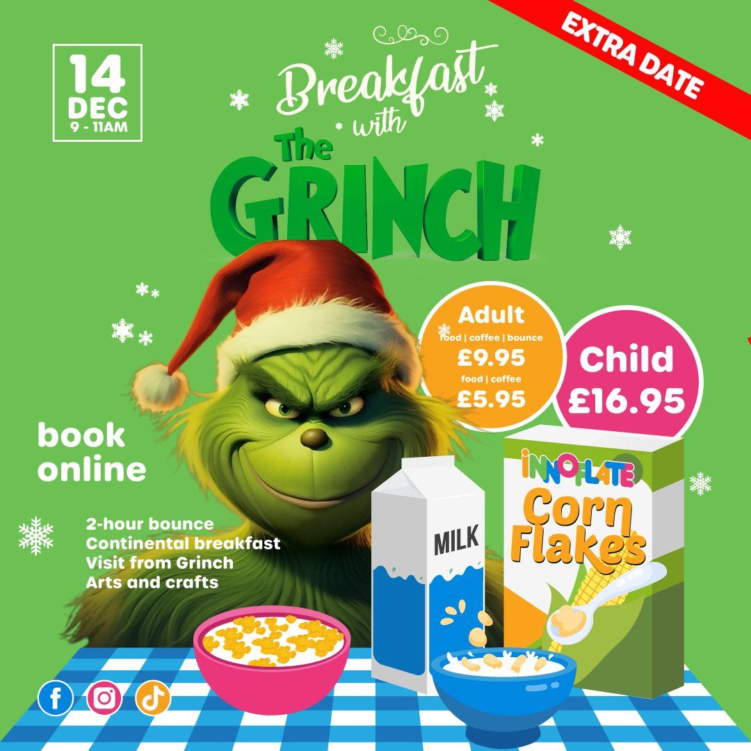 Breakfast with The Grinch \ud83c\udf84\ud83e\udd63