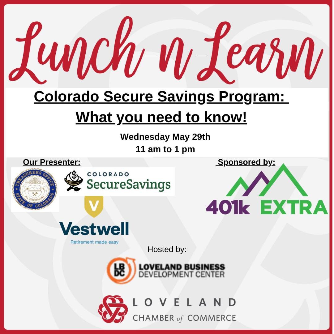 LUNCH N LEARN: The Colorado Secure Savings Program, What you need to know!