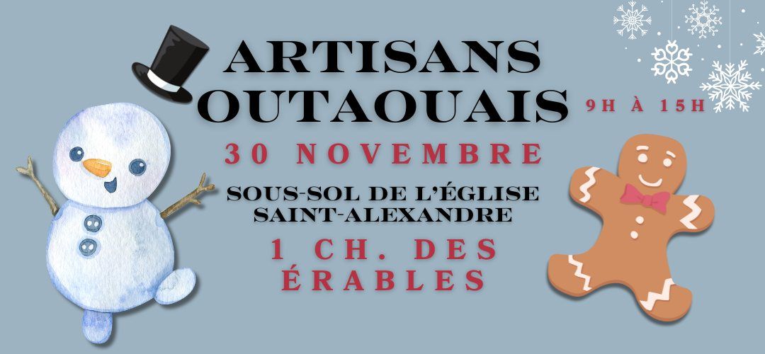 March\u00e9 Artisanal de No\u00ebl - 30 Novembre - 1 Ch. Des \u00c9rables