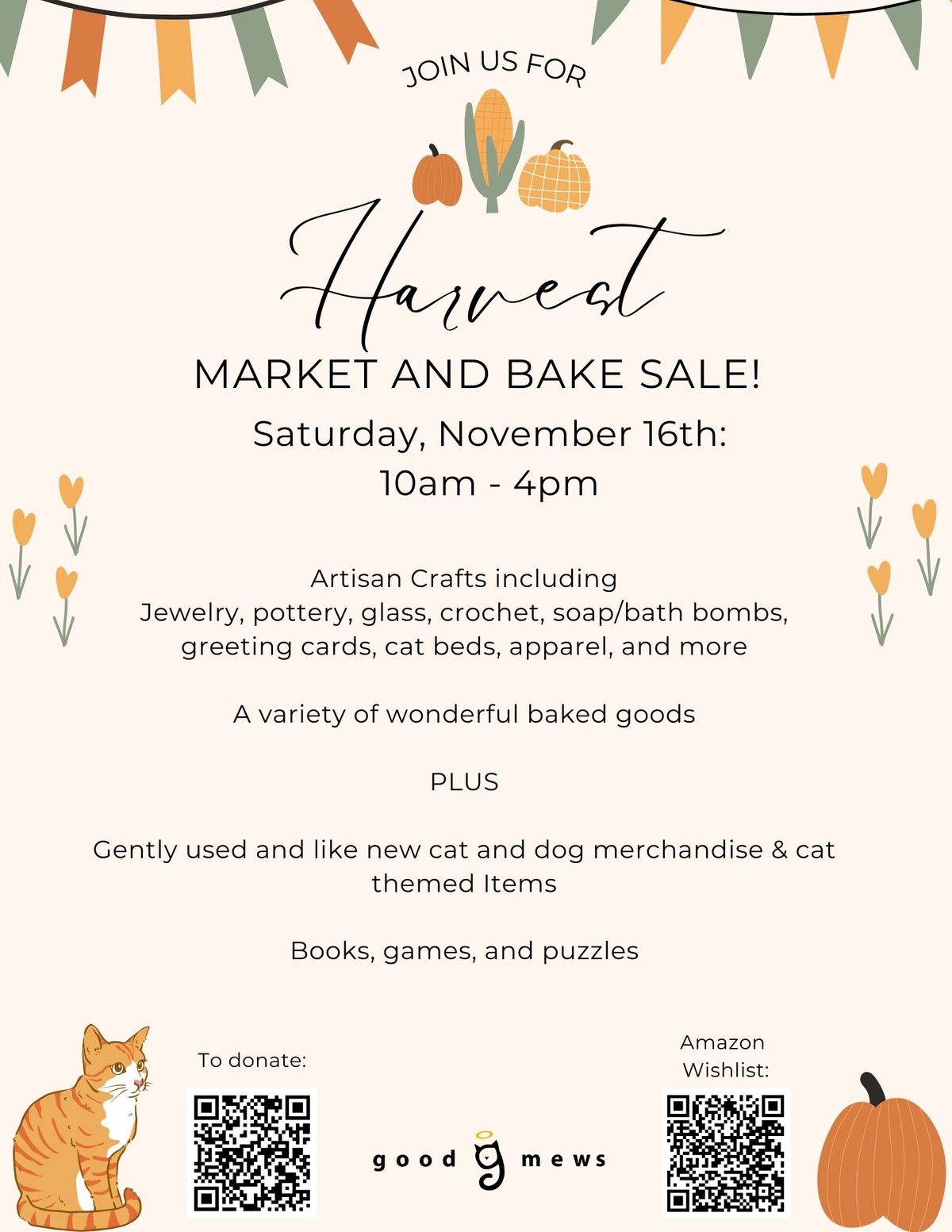 Harvest Market and Bake Sale 