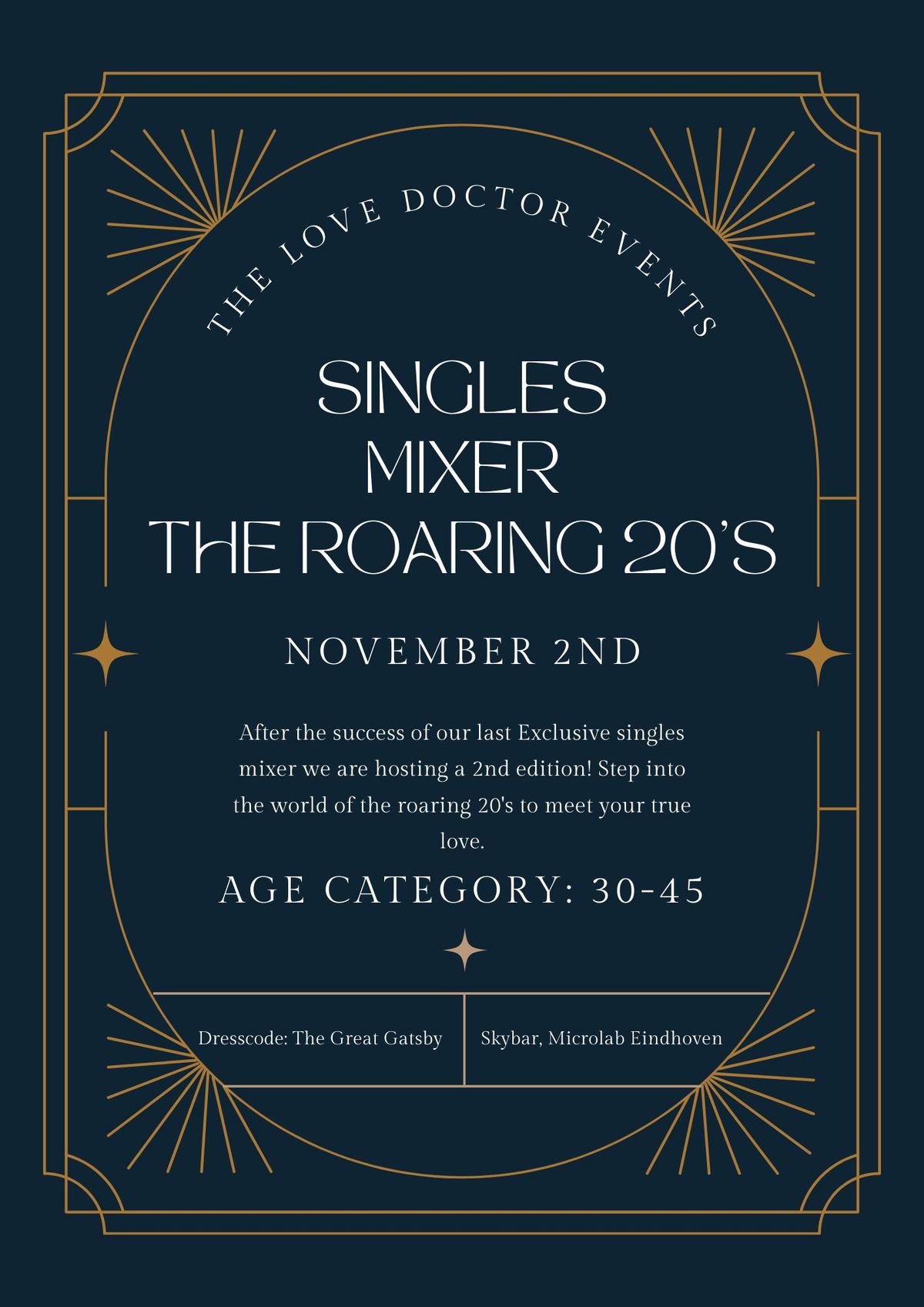 Singles mixer The roaring 20s