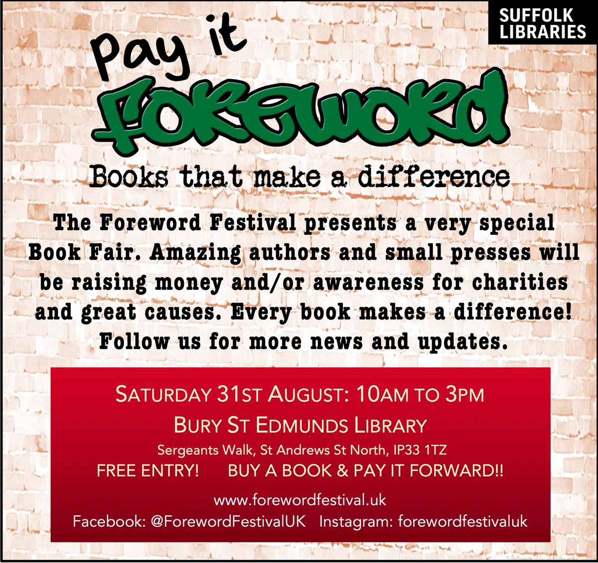 Pay It Foreword: Very Special Book Fair