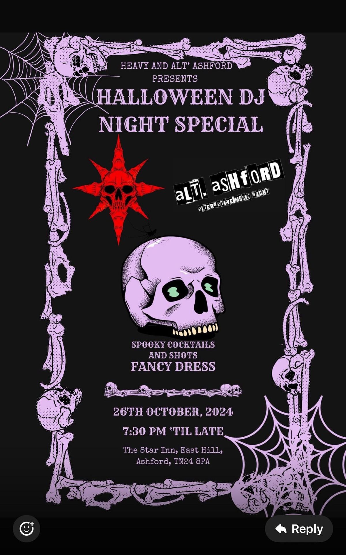 Heavy and Alt Ashford present a Halloween fancy dress DJ Night special 