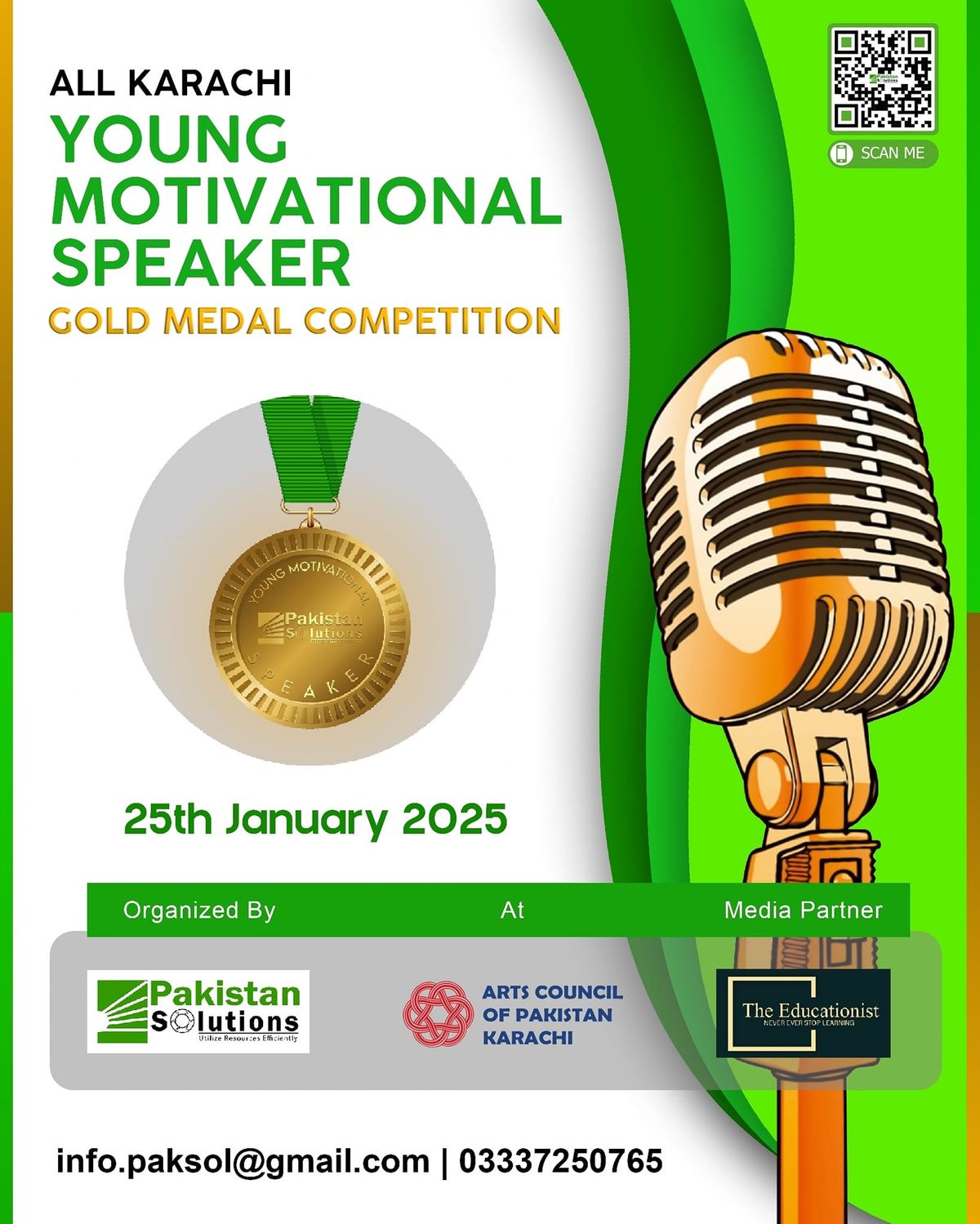 All Karachi Young Motivational speakers Gold Medal Competition