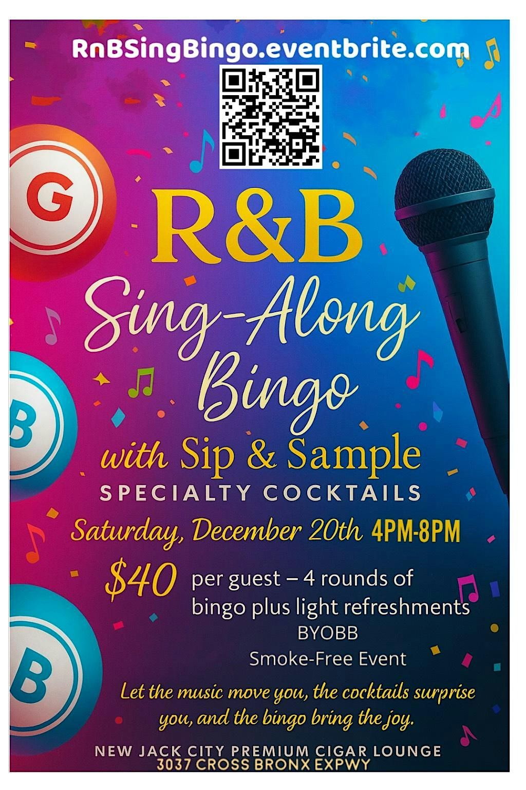 R&B Sing-Along Bingo