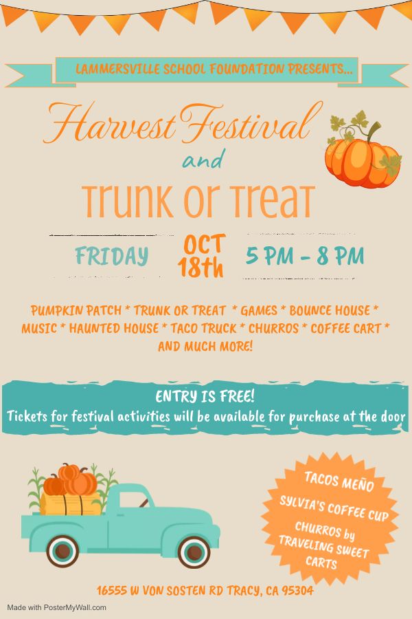 LSF Presents: Annual Harvest Festival and Trunk or Treat