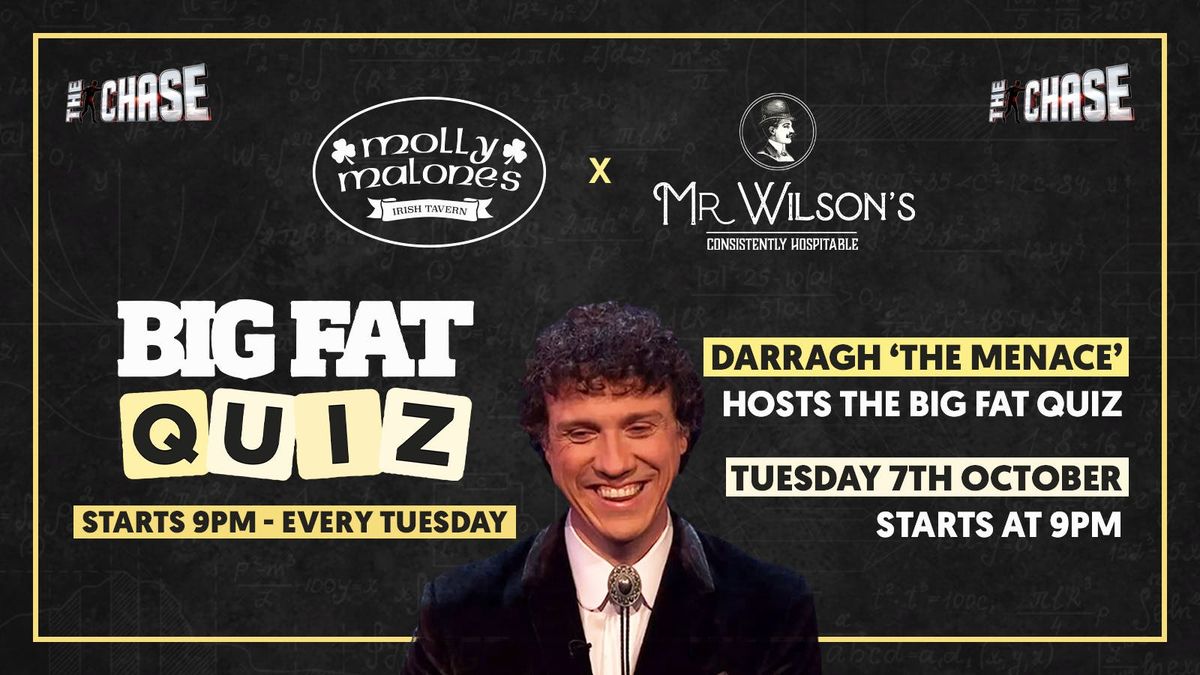 The Big Fat Quiz | Darragh 'The Menace' | Mr Wilsons 