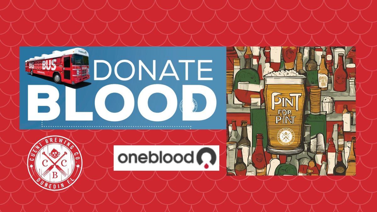 Pint for Pint, Cueni Brewing Co. Blood Drive