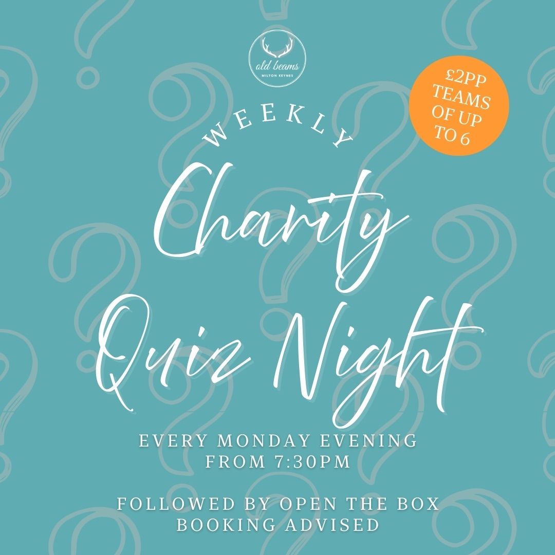 Monday Charity Quiz Night in aid of Willen Hospice 