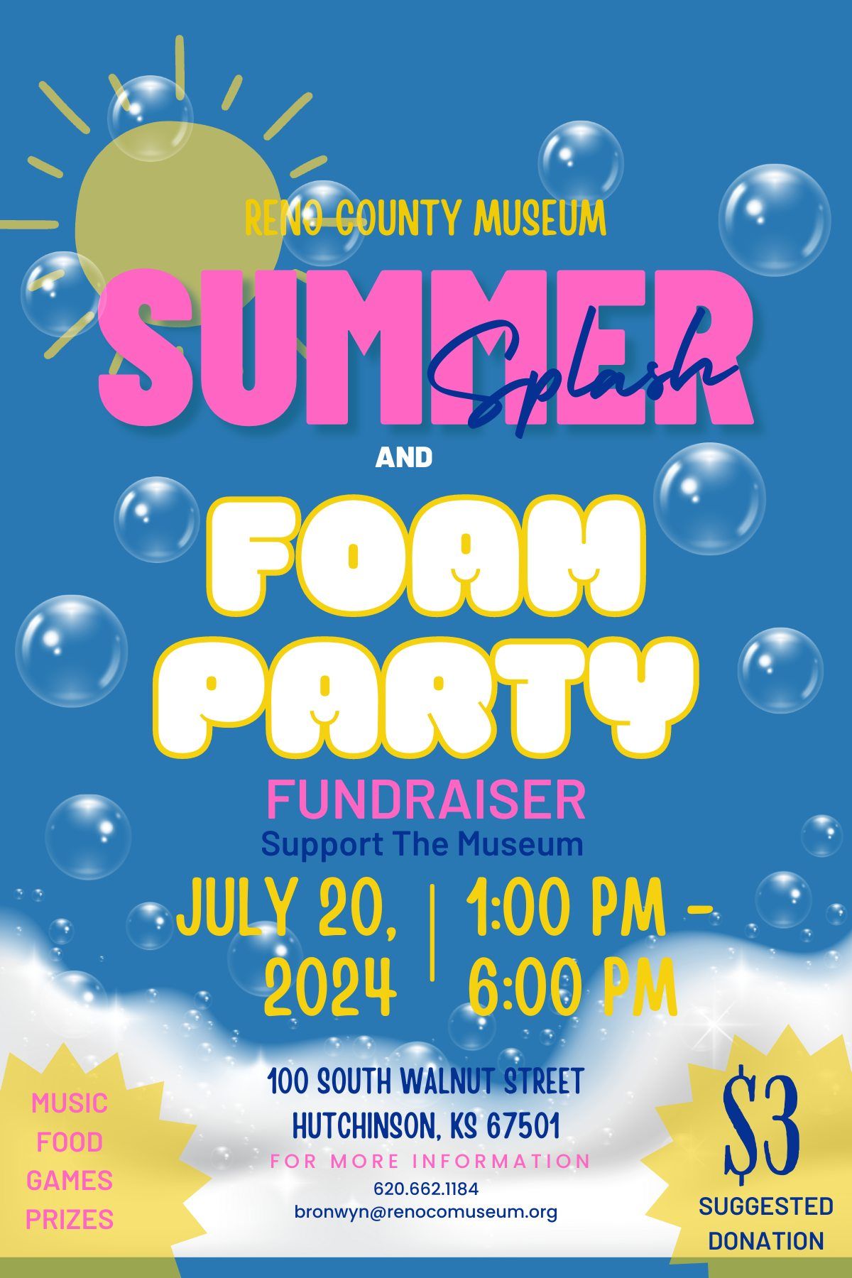 Reno County Summer Splash & Foam Party