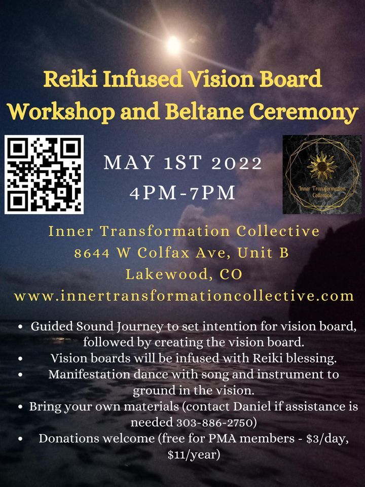 Reiki Infused Vision Board Workshop and Beltane Ceremony, 8644 W Colfax ...