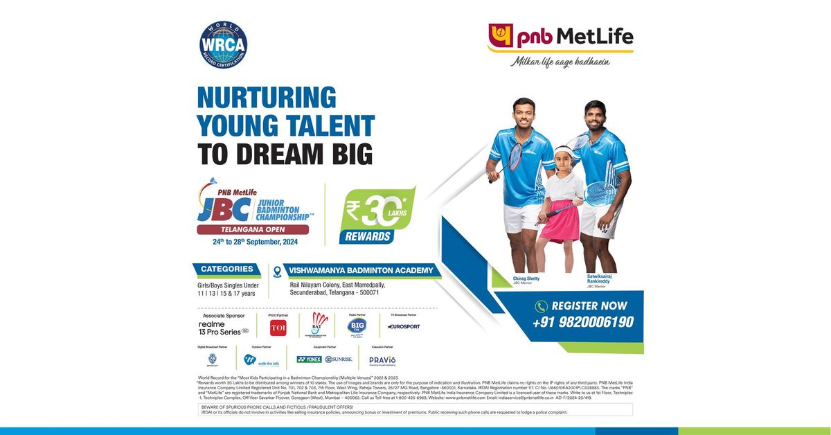 PNB MetLife Junior Badminton Championship- Hyderabad