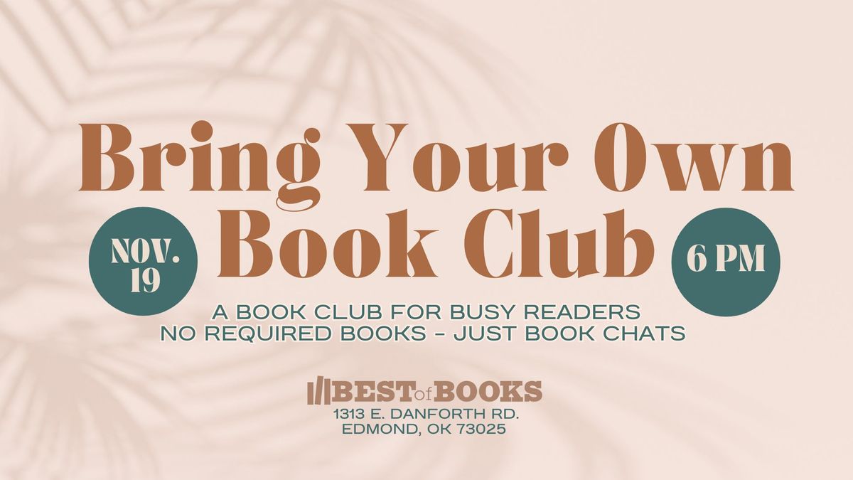 BoB's Bring Your Own Book Club