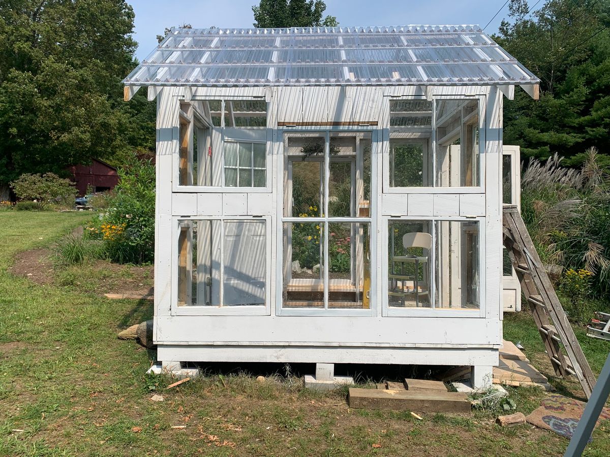 Building a Salvaged Window Greenhouse