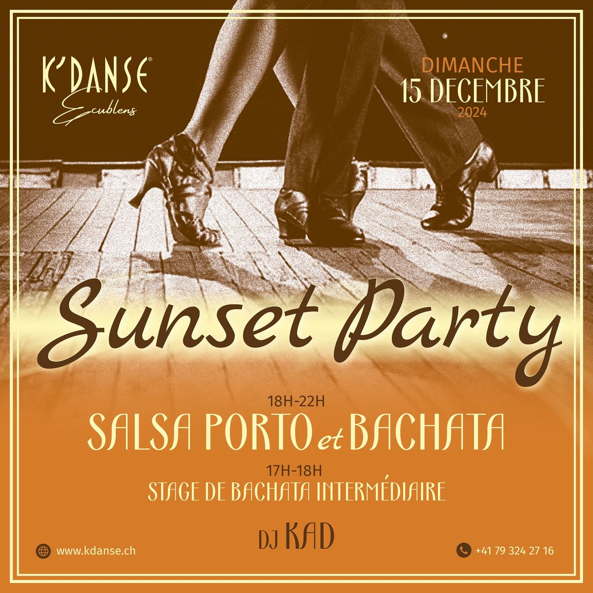 Sunset Party \ud83d\udca5SALSA PORTO et BACHATA\ud83d\udca5