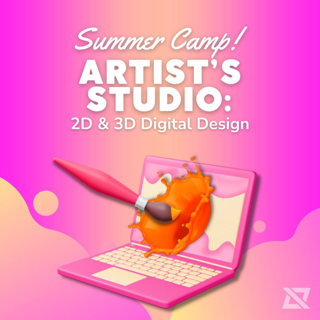 Artist's Studio : 2D & 3D Digital Art - Half Day Camp