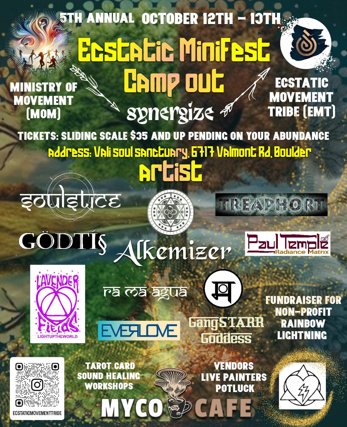 Rainbow Lightning Fundraiser | Ecstatic MiniFest Campout