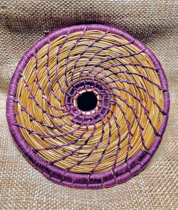 Beginner Pine Needle-Wrapped Coaster Art Class 