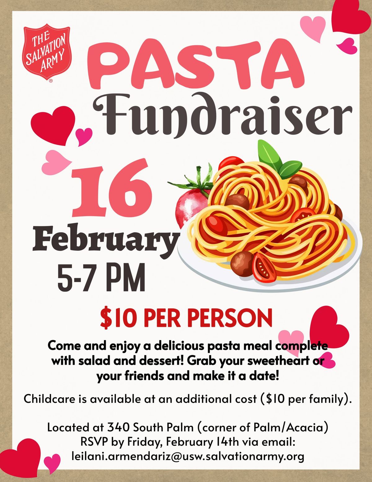 Pasta Fundraiser