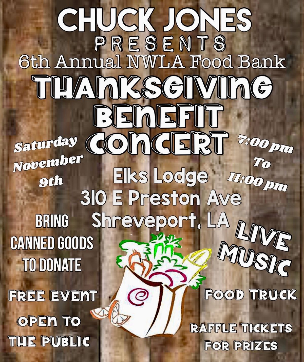 Thanksgiving Benefit Concert for Food Bank