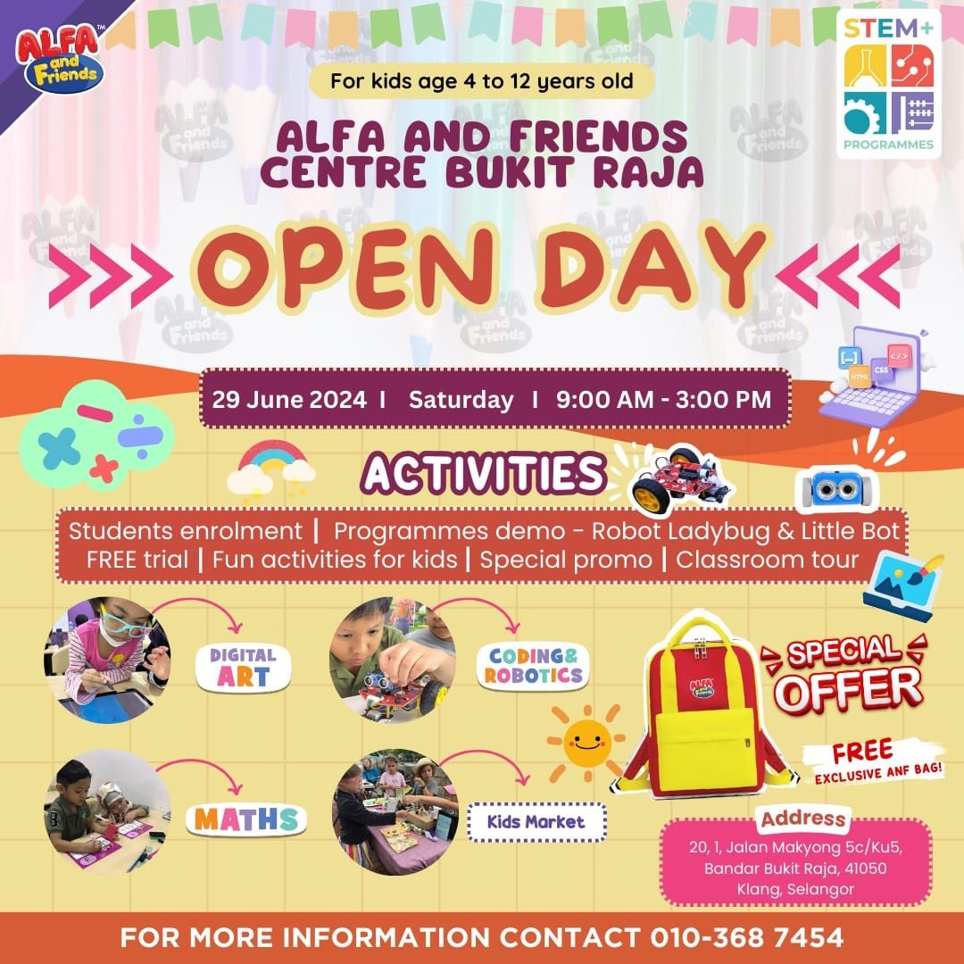 ALFA and Friends Centre BUKIT RAJA Open Day