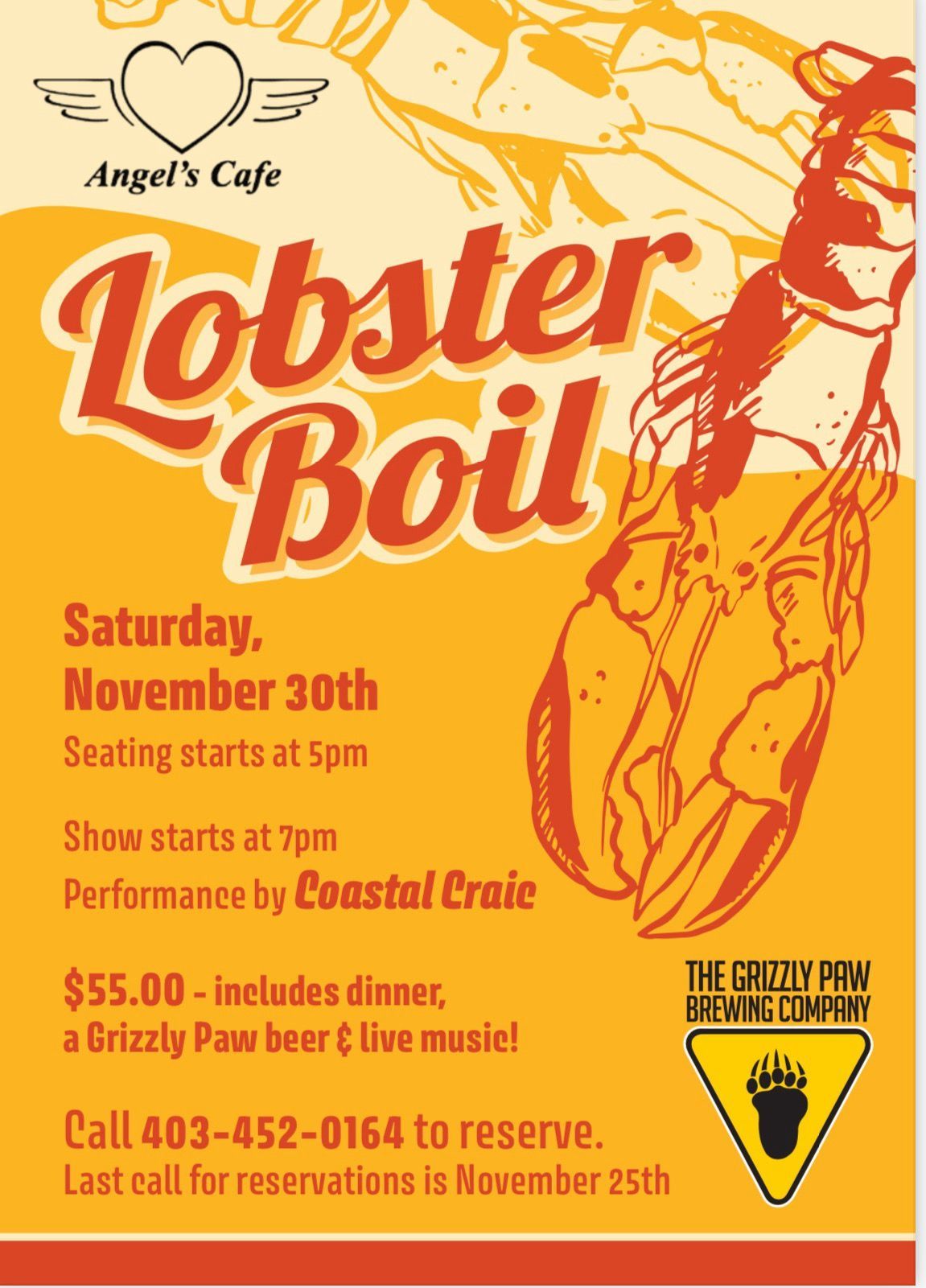 Lobster Boil & Coastal Craic Concert