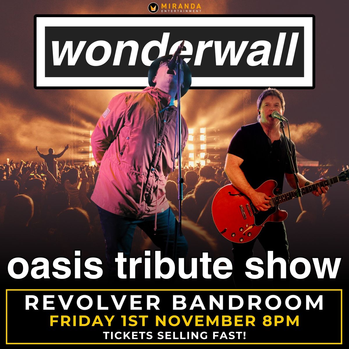 REVOLVER BANDROOM MELBOURNE | WONDERWALL OASIS TRIBUTE SHOW