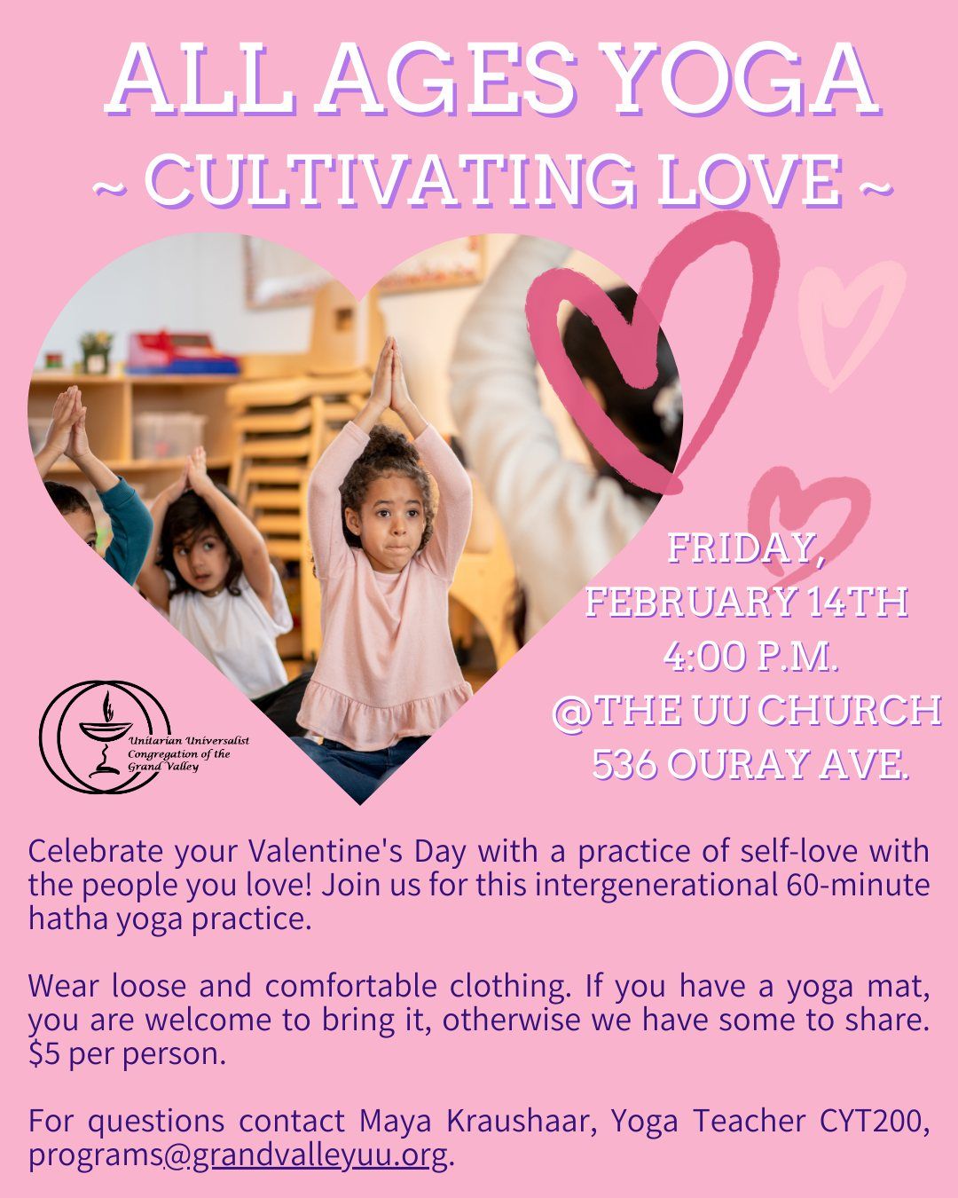 All Ages Yoga ~ Cultivating Love