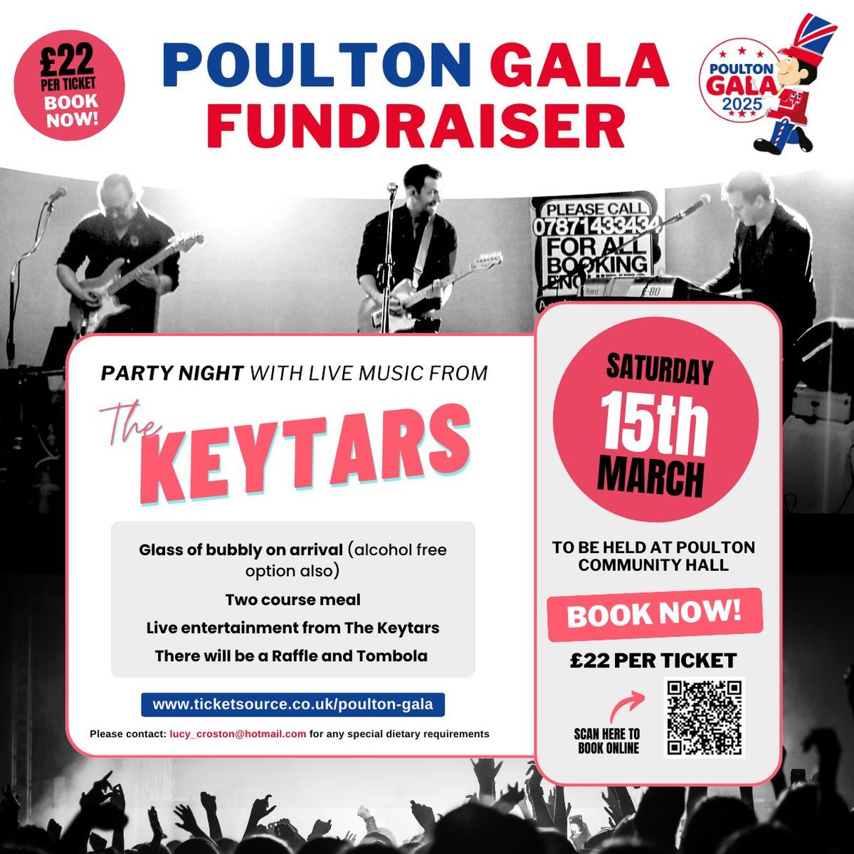 Poulton Gala Fundraiser with the Keytars