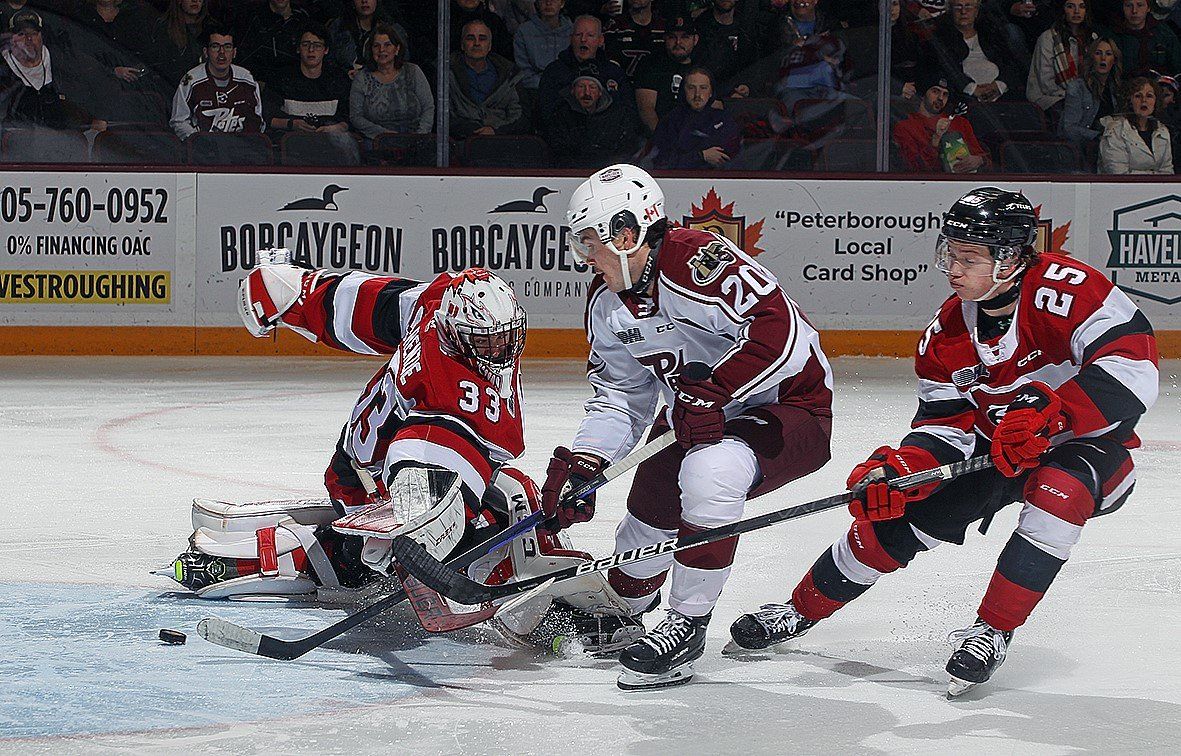 Ottawa 67s at Peterborough Petes