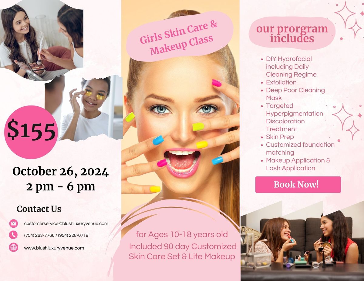 Girls Skin Care and Makeup Class