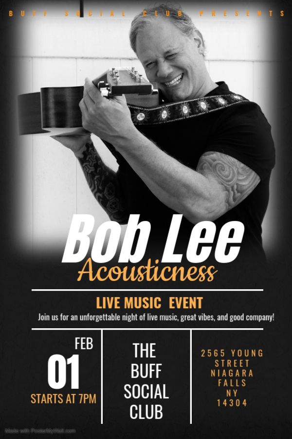 LIVE MUSIC NIGHT with Bob Lee Acousticness