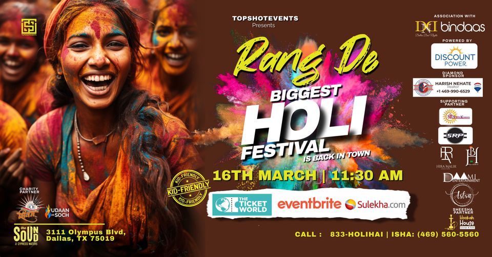 RANG DE -  BIGGEST HOLI  FESTIVAL 2024