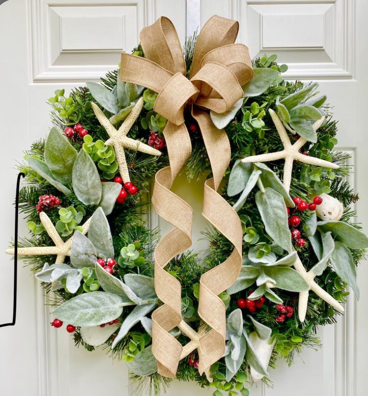 Beach Christmas wreath class