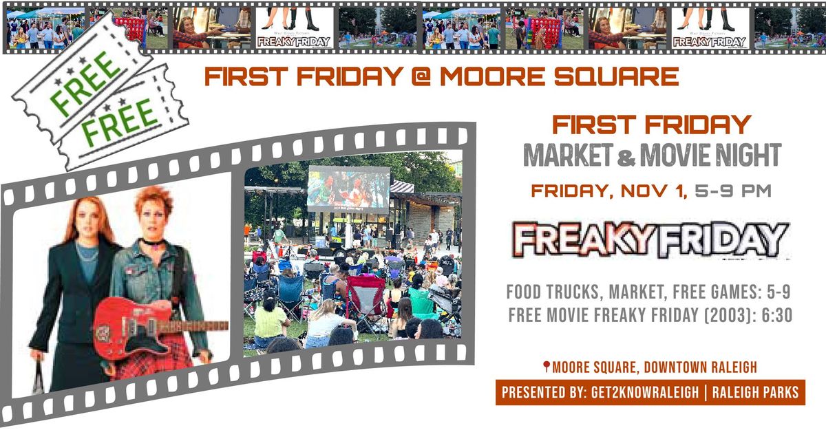 First Friday Market & Movie Night: Freaky Friday