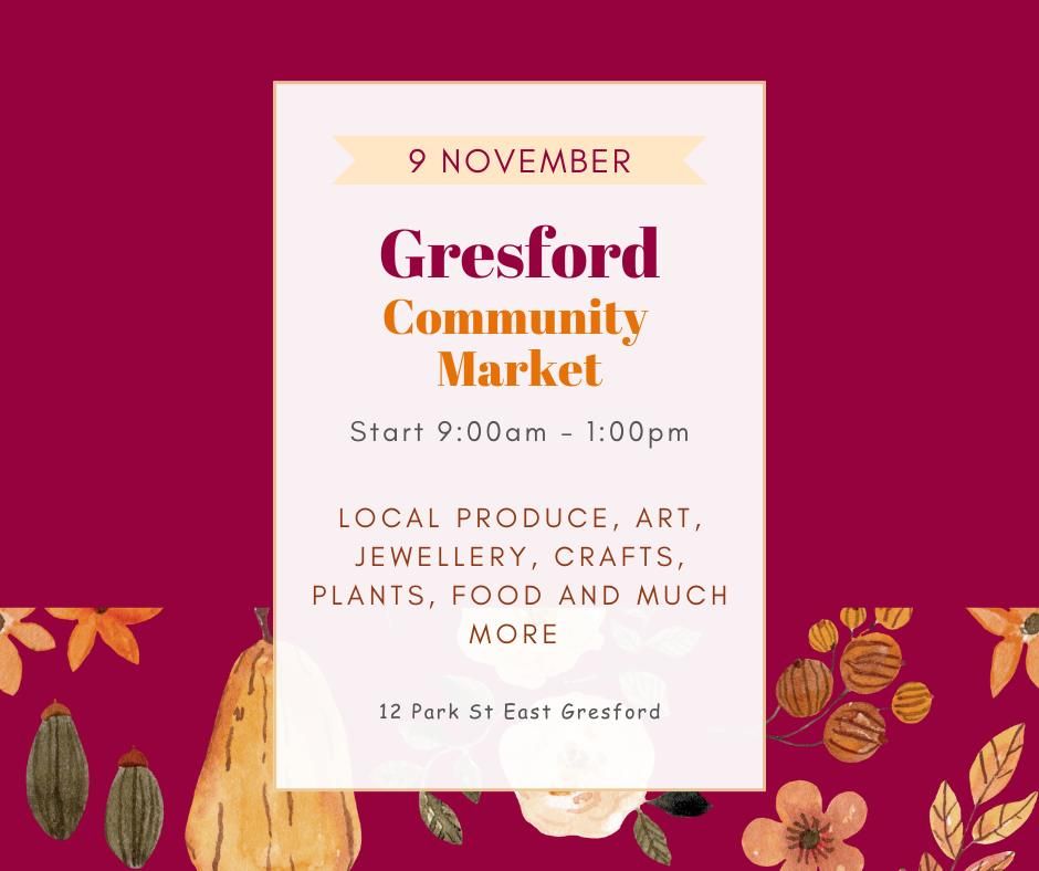 Gresford Community Market \u2013 November 9!