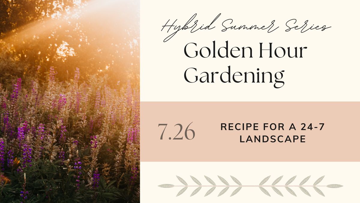 Golden Hour Gardening - Recipe for a 24\/7 Landscape